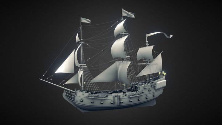 Black Pearl 3D Model