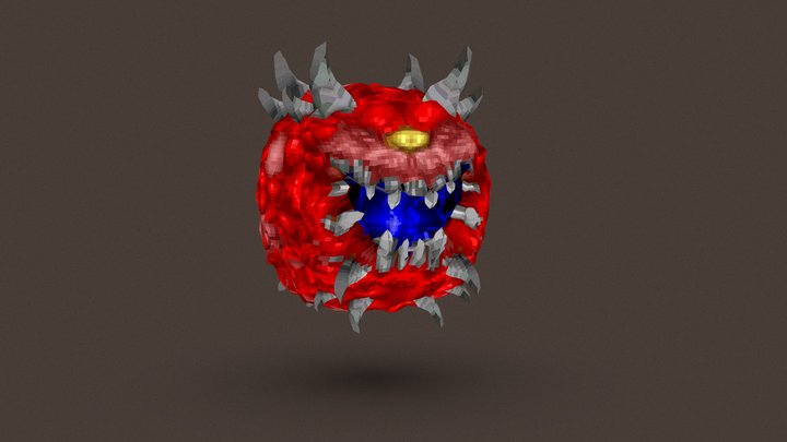 Cacodemon low poly 3D Model