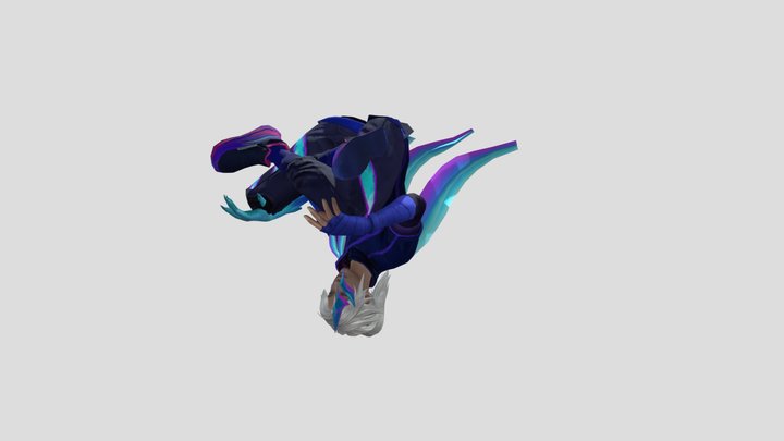 Free fire Frog Animation 3D Model