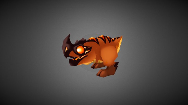 Fire Dragon 3D Model