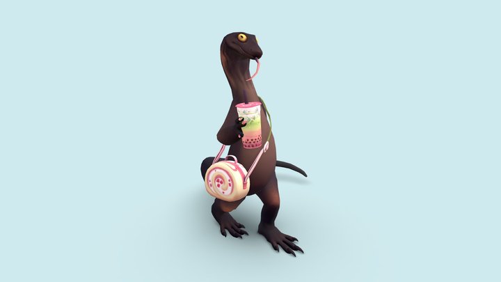 Strawberry Komodo 3D Model