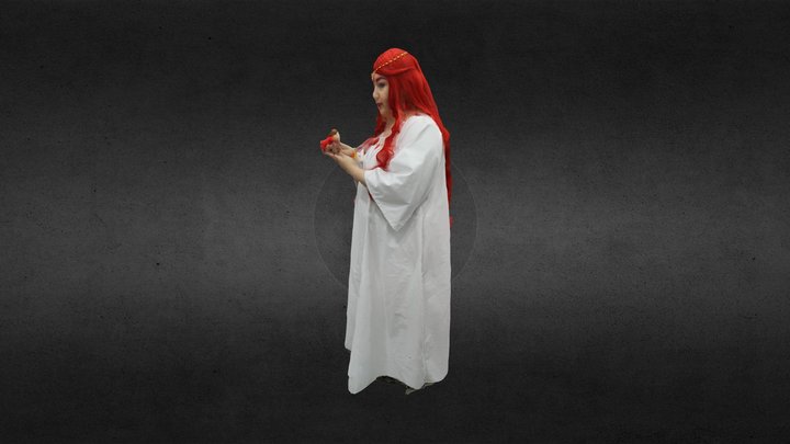 Flaming Hair 3D Model