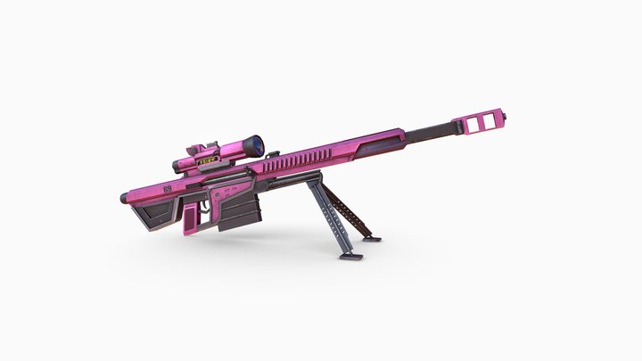 Sniper Rifle 3D Model