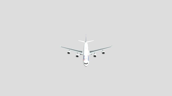 Airbus A340-600 3D Model
