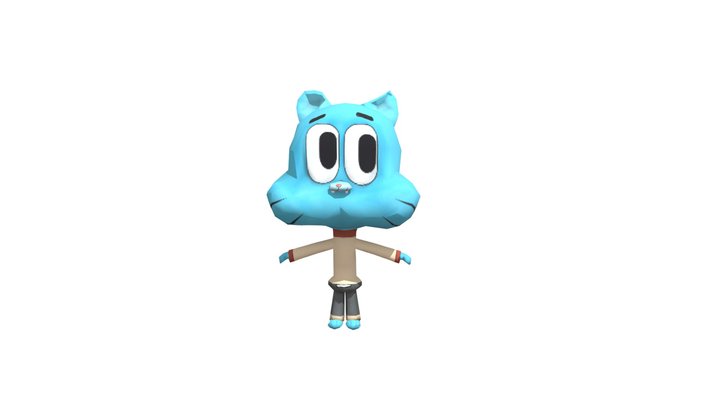 3D model Darwin - The Amazing World Of Gumball VR / AR / low-poly