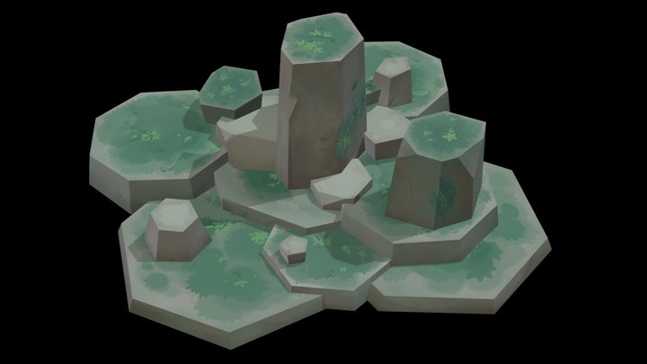 Rocks garden - Demo 3D Model
