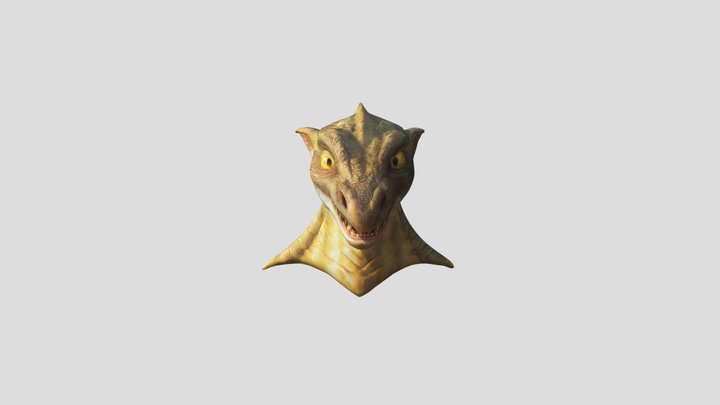 Smiling Dragon 3D Model