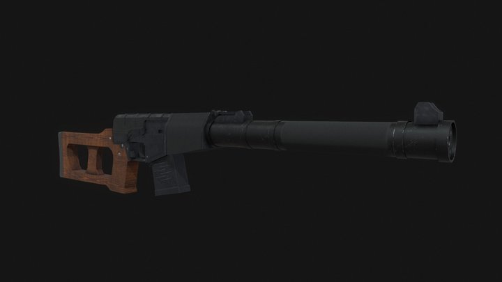 Soviet VSS Vintorez 3D Model