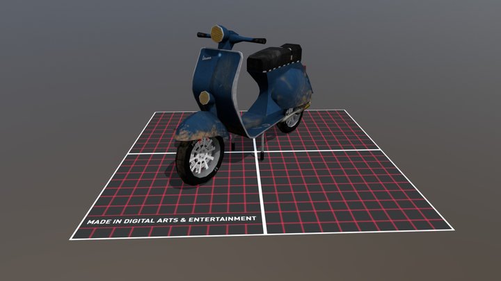 Vespa muddy_Version 3D Model