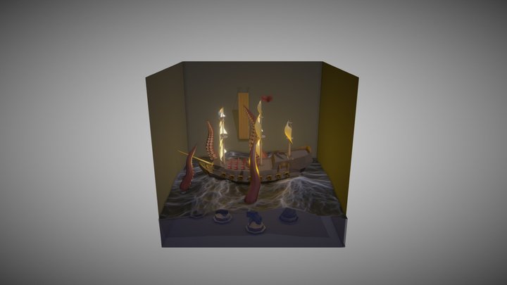 The Kraken's Fury (College Assignment) 3D Model