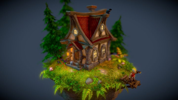 Keeper's hut 3D Model