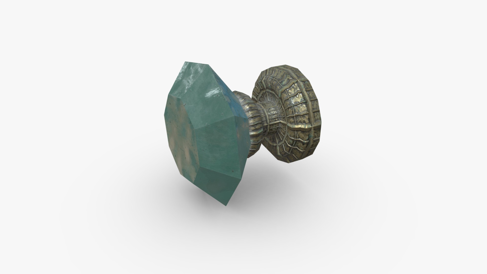 3D model Glass Door Knob - This is a 3D model of the Glass Door Knob. The 3D model is about a close-up of a gem.