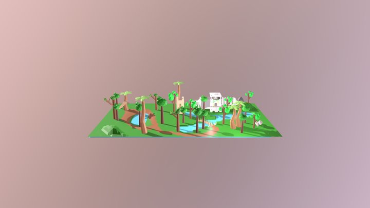 Jungle Environment 3D Model