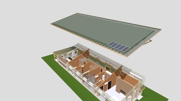 3 Bed 2 Bath ICF Exp 3D Model