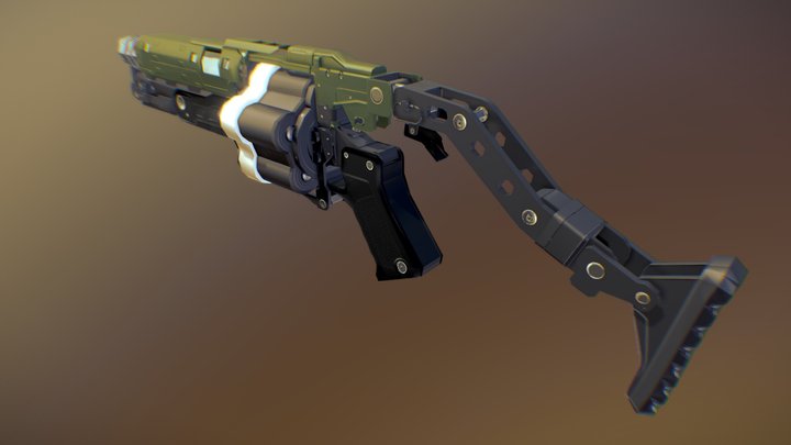 Doom Grenade Launcher 3D Model