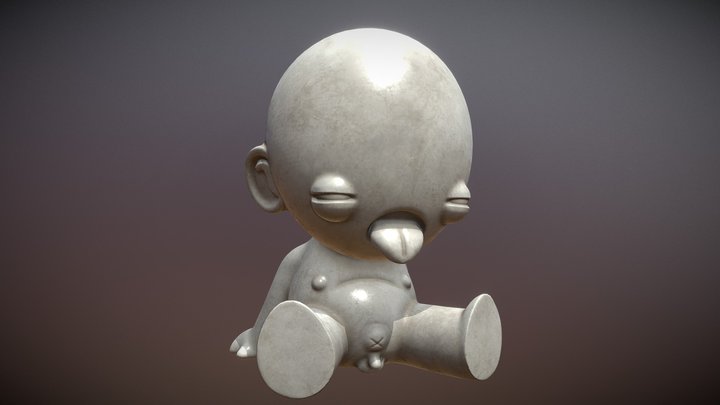 Resting Boy 3D Model