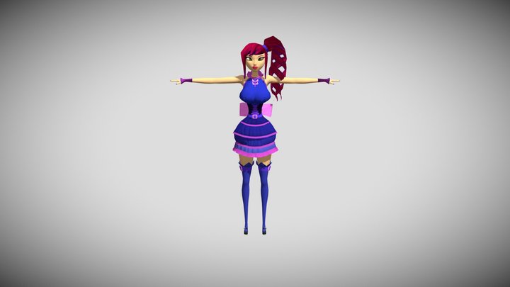 Zuzu from "Stroker@Zuzu" 3D Model