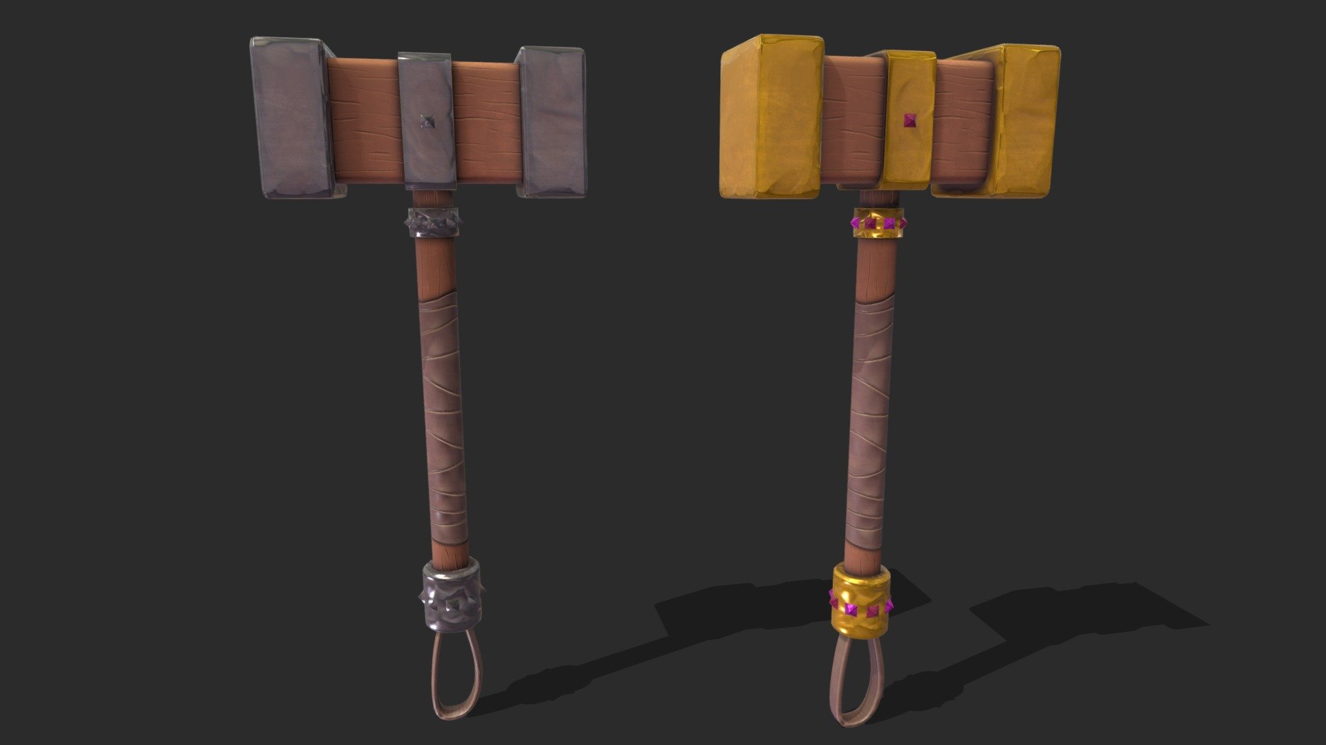 Stylized Hammer - 3D model by Loopenkoopen [7234459] - Sketchfab