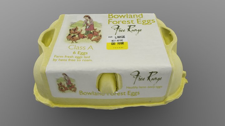A Simple Egg Box 3D Model