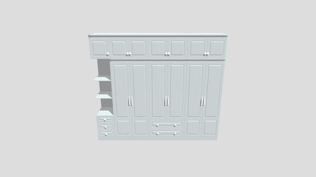 White Wooden Wardrobe