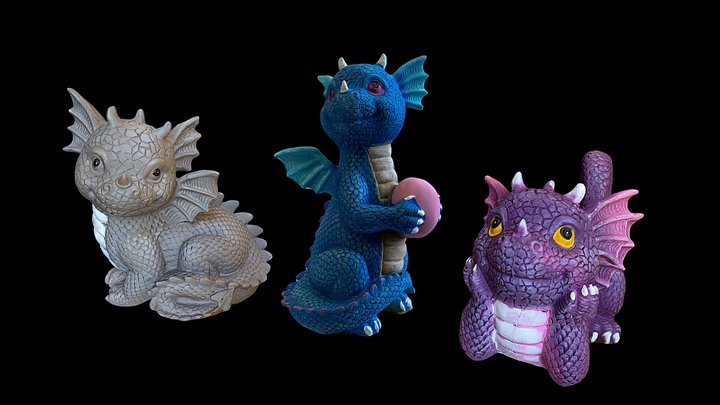 Dragons Statuettes – Modello 3D gratuito STL