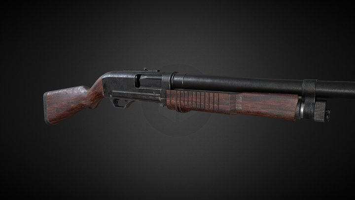 KS-23 Shotgun 3D Model