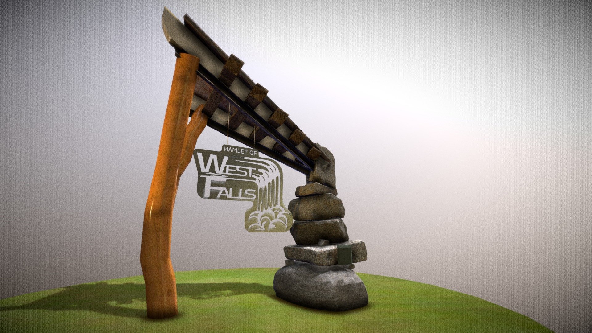 updated west falls sign