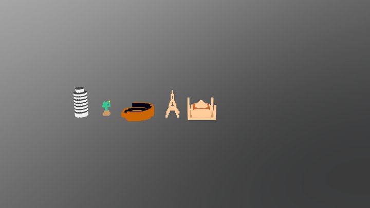 Minimalist Monuments 3D Model