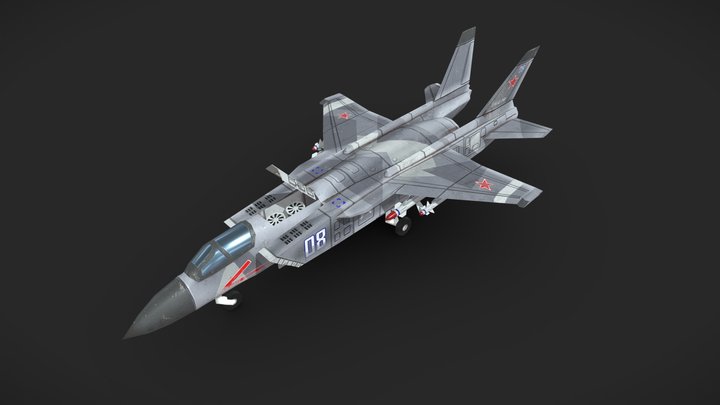 Yak-141 Fighter 3D Model