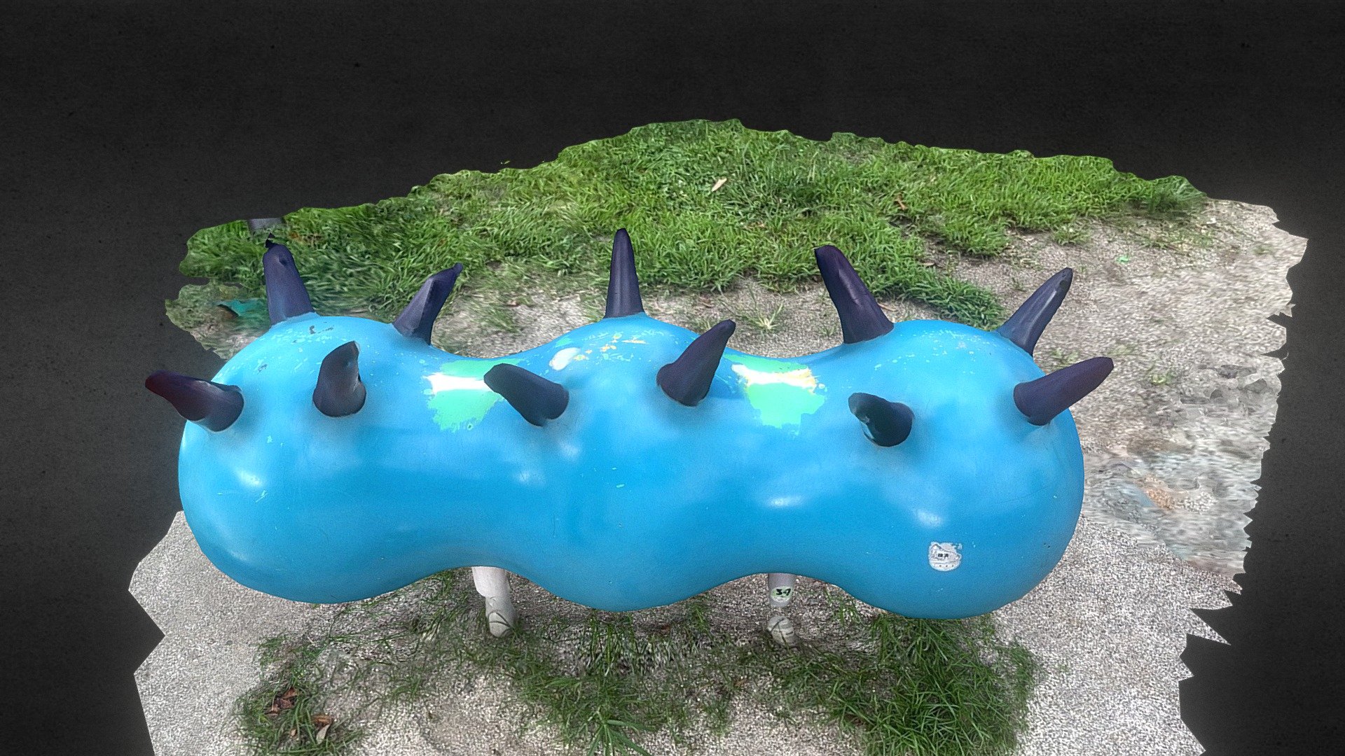 Mysterious playground equipment in the park