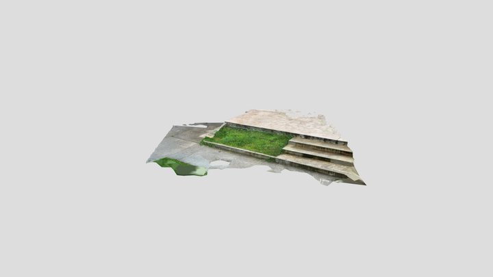 Stepenice ispred zgrada 3D Model