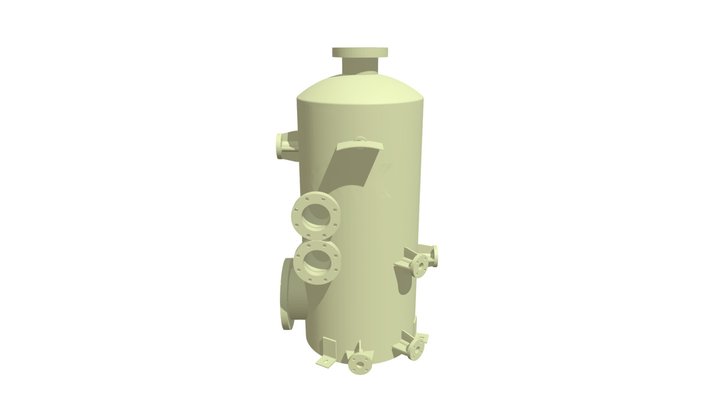 Ø762 GRPFiltrat Tankı 3D Model
