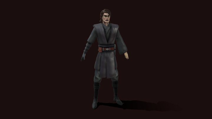 Clone Wars Anakin Skywalker 3D Model