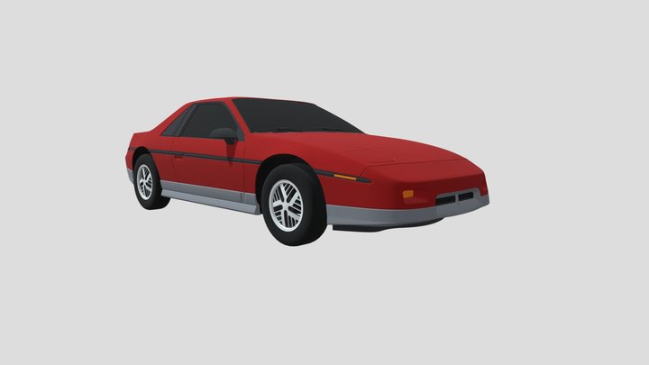 1986 Pontiac Fiero 3D Model