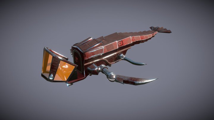 Sous-marin homard 3D Model