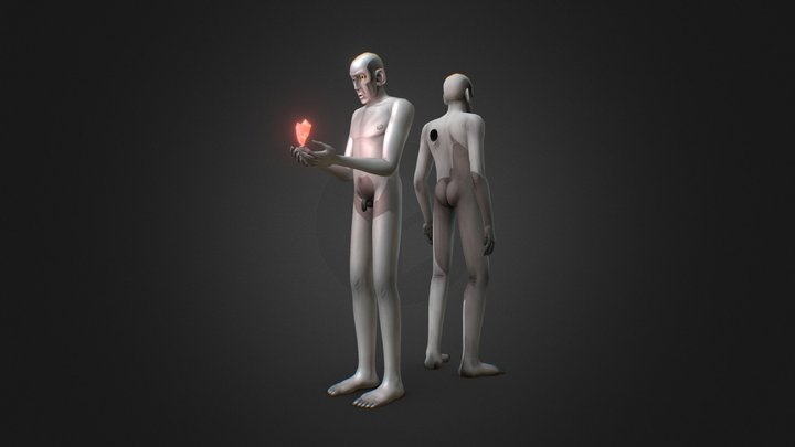 Men character of the shortfilm PRIMATE 3D Model