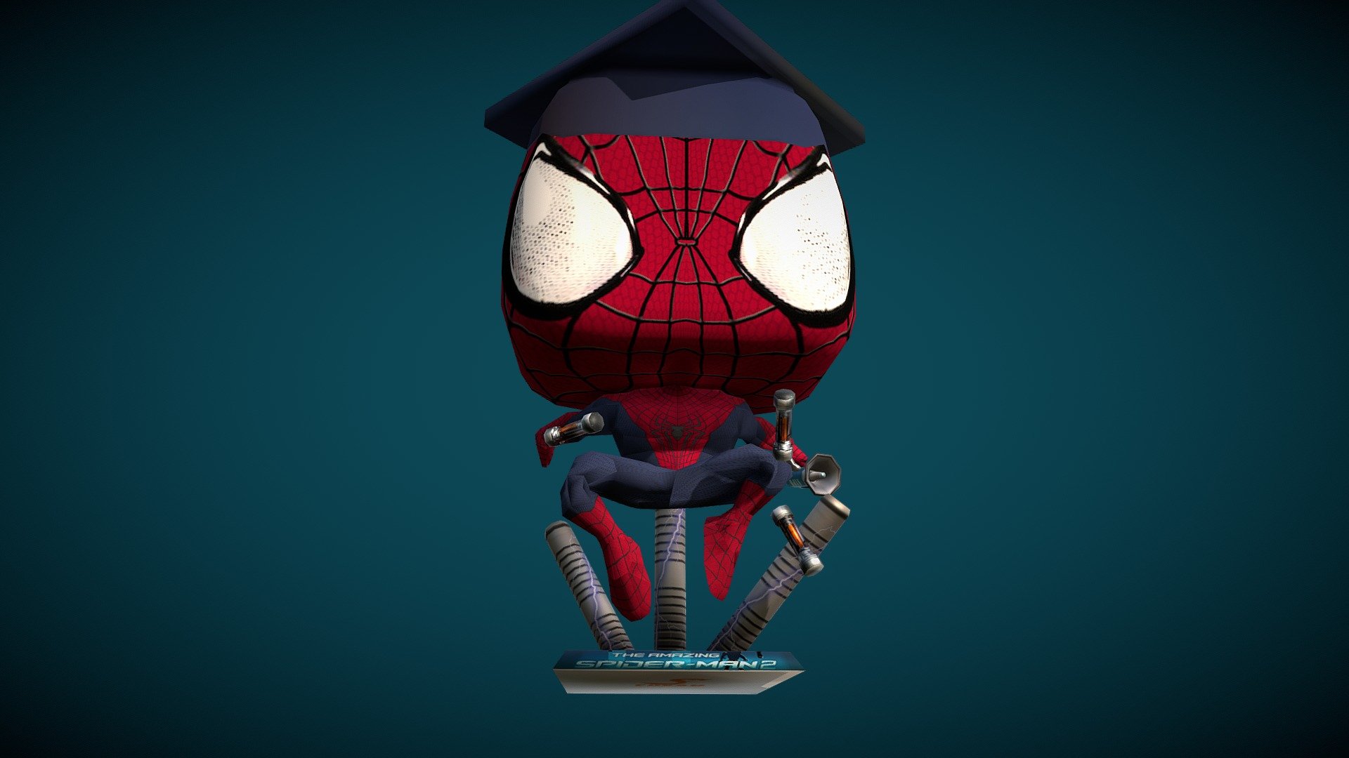 3D file Spiderman 2 Homem Aranha Funko Pop Epic Scene 🦸‍♂️・3D printer  model to download・Cults