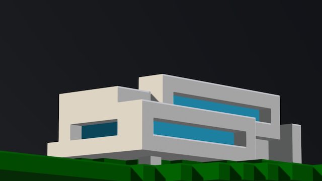 Minimal 3D House Pixel 3D Model