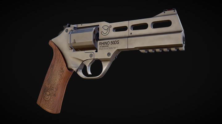 50DS Revolver 3D Model