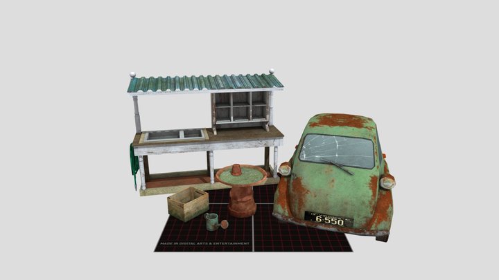 DAE 5 Finished props - Grandma House 3D Model