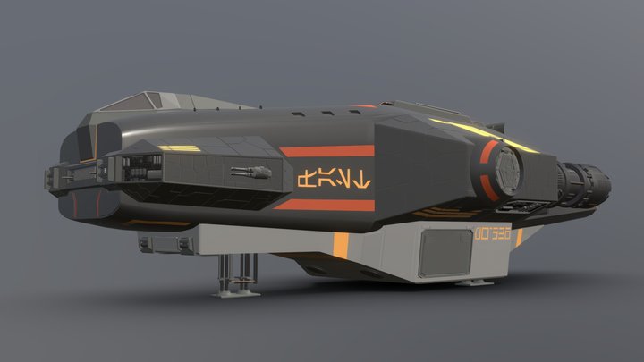 Star Wars PW-526 Freighter 3D Model