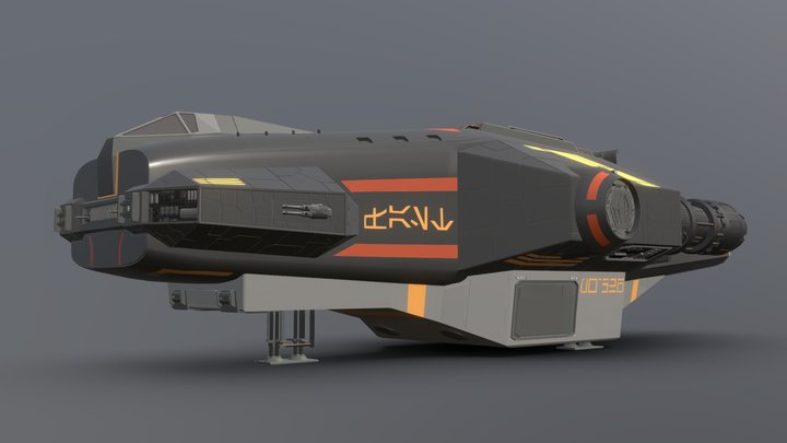Star Wars PW-526 Freighter 3D Model