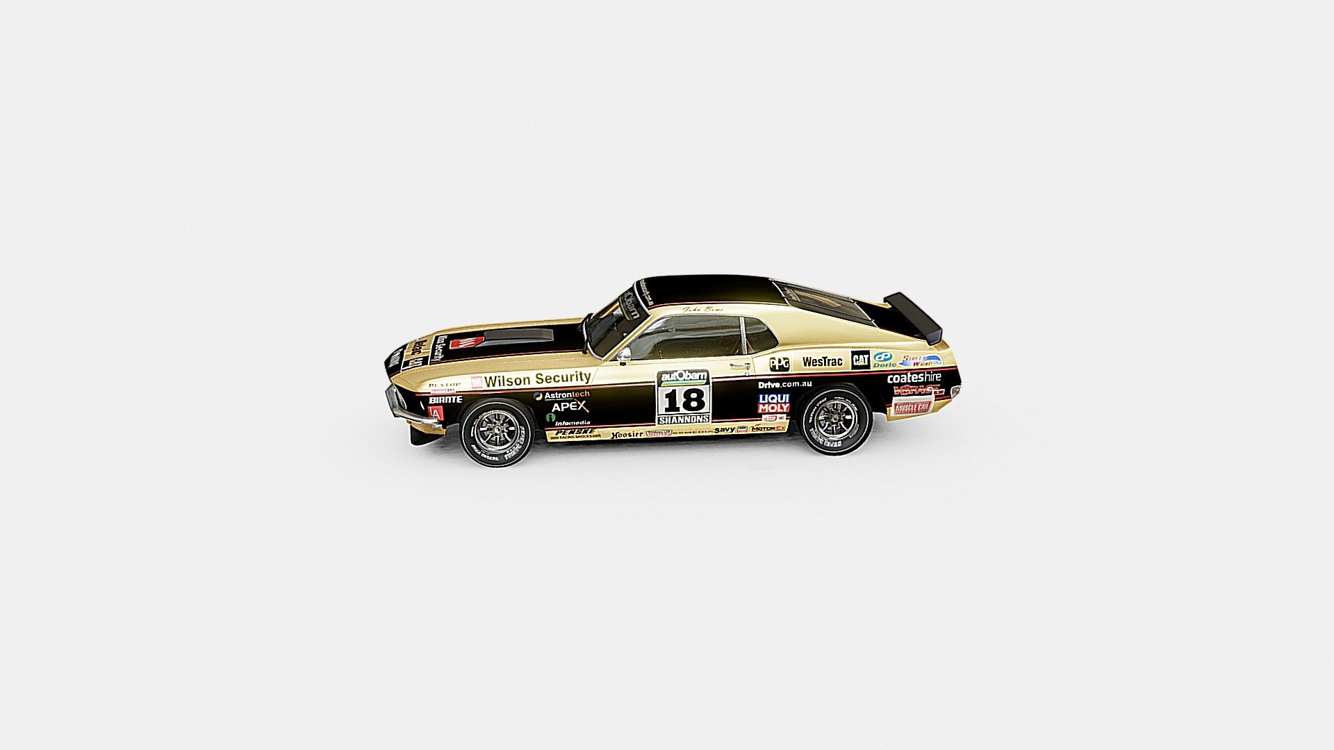 Ford Mustang John Bowe 1969 | www.vecarz.com — Sketchfab embed 3D viewer
