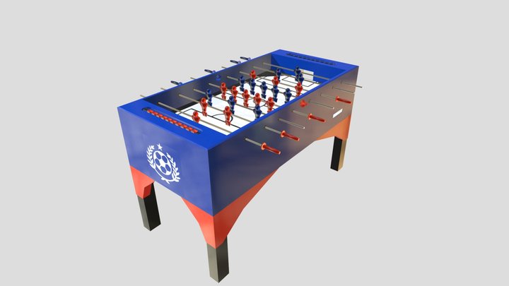 Football Game Low-poly 3D Model