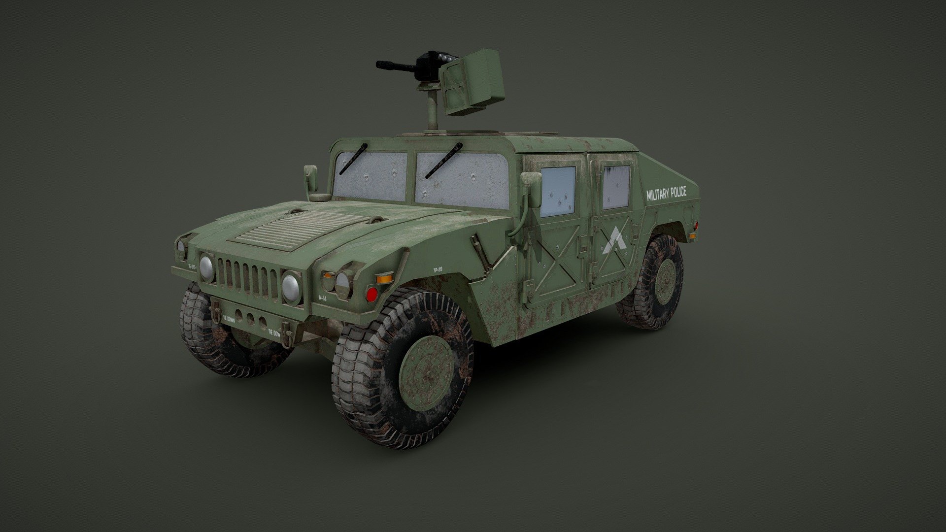 Humvee military police gulf war - Buy Royalty Free 3D model by ...