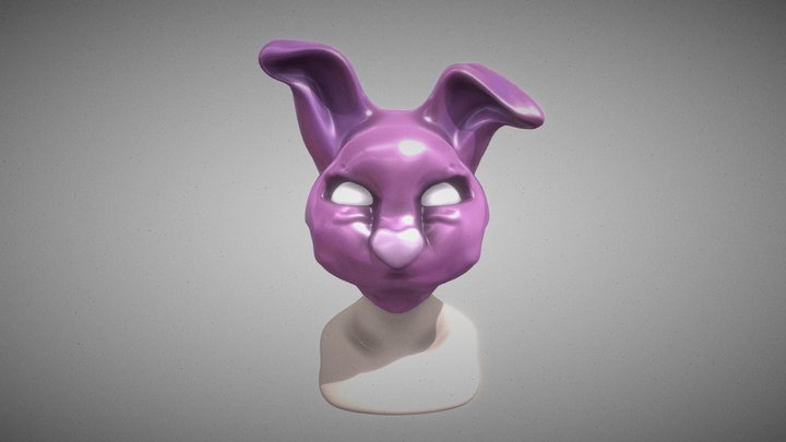 Rabbit Mask 3D Model