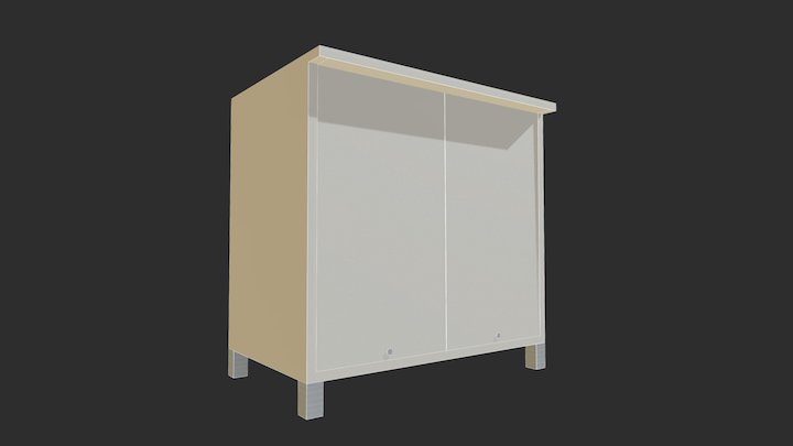 Locking Cupboard 3D Model
