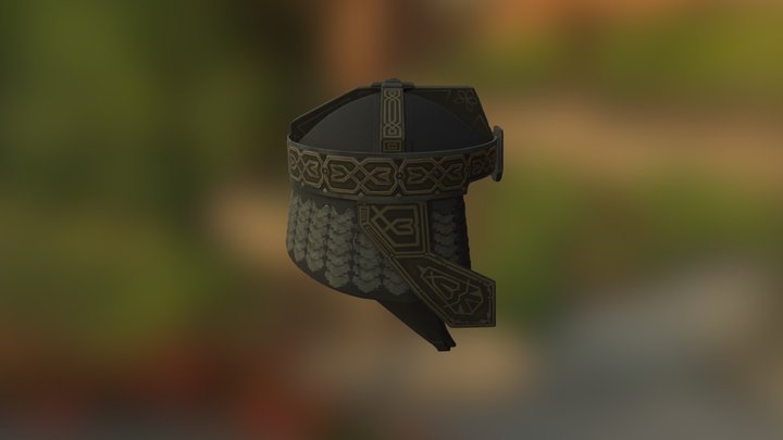 helmet Gimli 3D Model