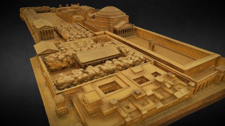 Panthéon, Rome antique - Plaque n°34 3D Model