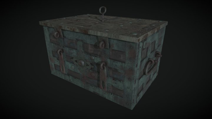 Chest With Texture 3D Model